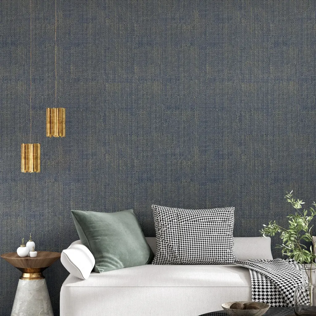Burlap and Jute-Textured Wallpaper 
