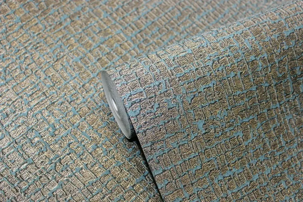 Embroidered Look-Fabric Wallpaper 