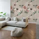 Terracotta Blooms Wallpaper