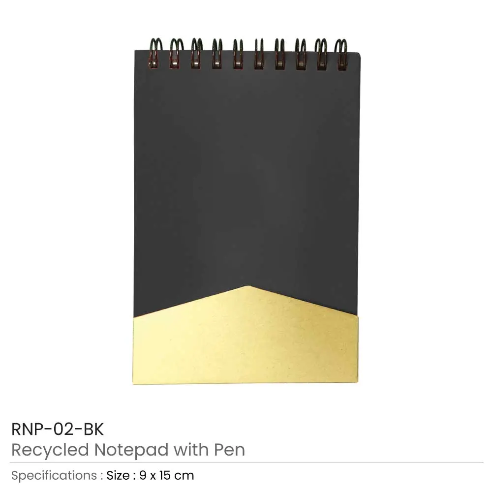 Recycled Notepads with Pen 
