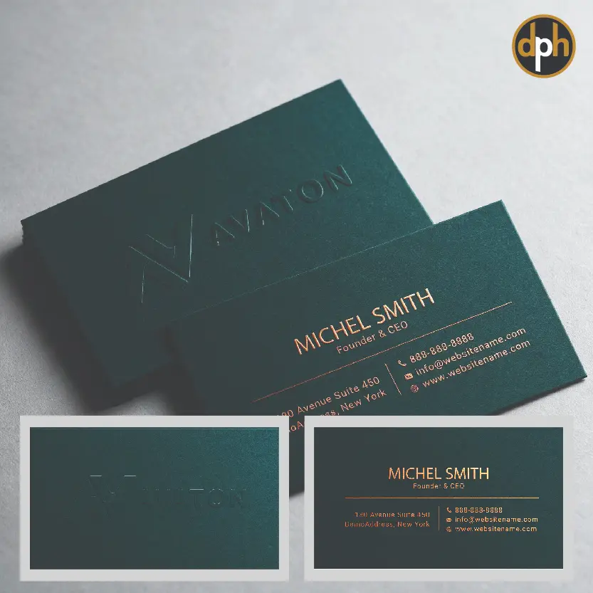 Business Card - Premium with Embossing