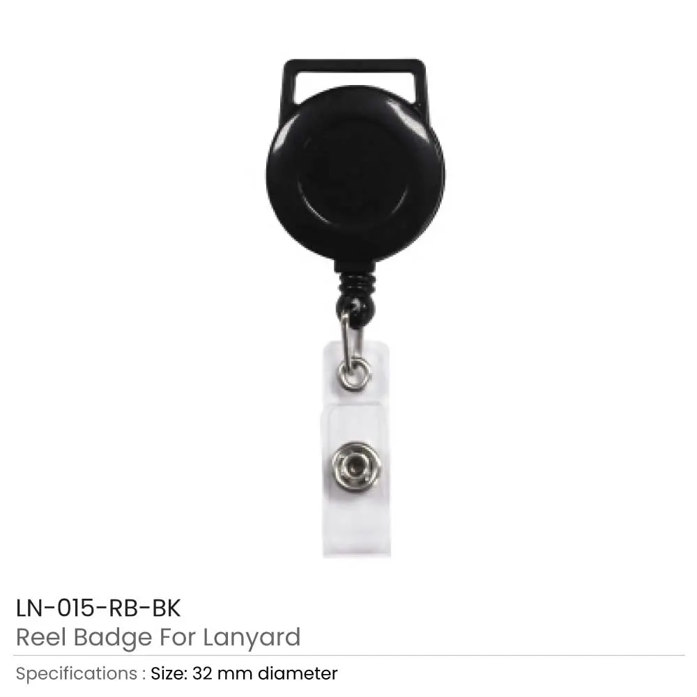 Retractable Reel Badges for Lanyards