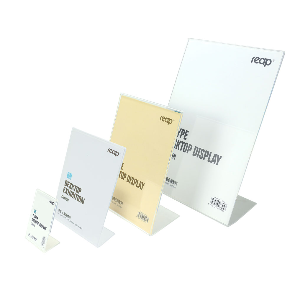 Acrylic Table Display Stand - L Shaped