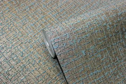 Embroidered Look-Fabric Wallpaper 