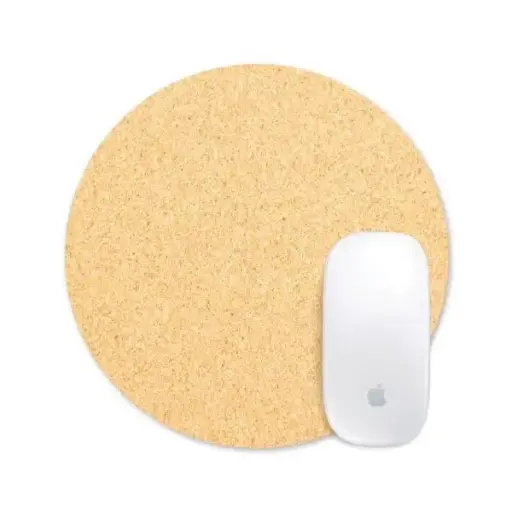 [261] Eco-Friendly Cork Round Mouse Pads 